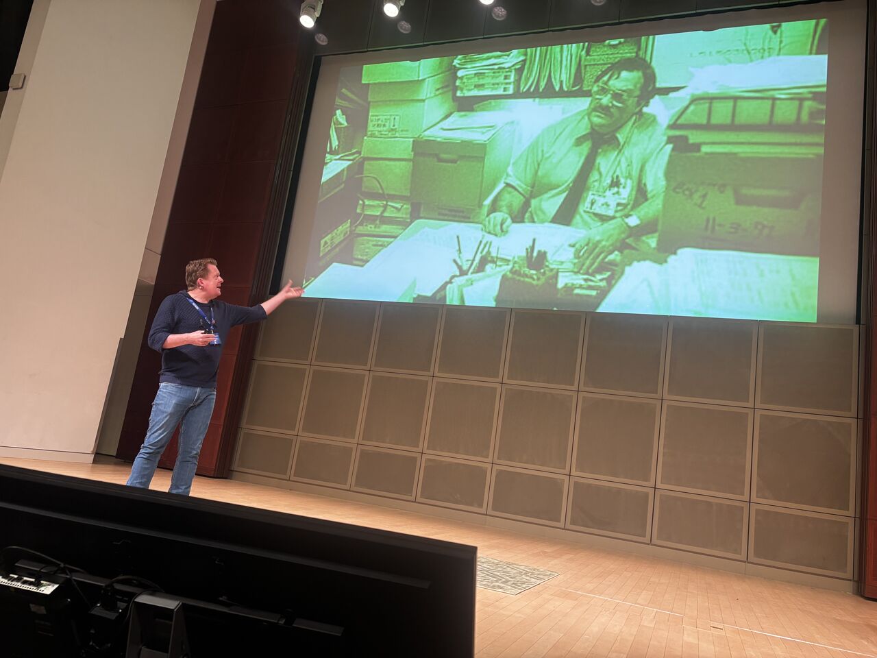 Bas on stage at the ABN AMRO developer conference in May 2026 bas_keynote