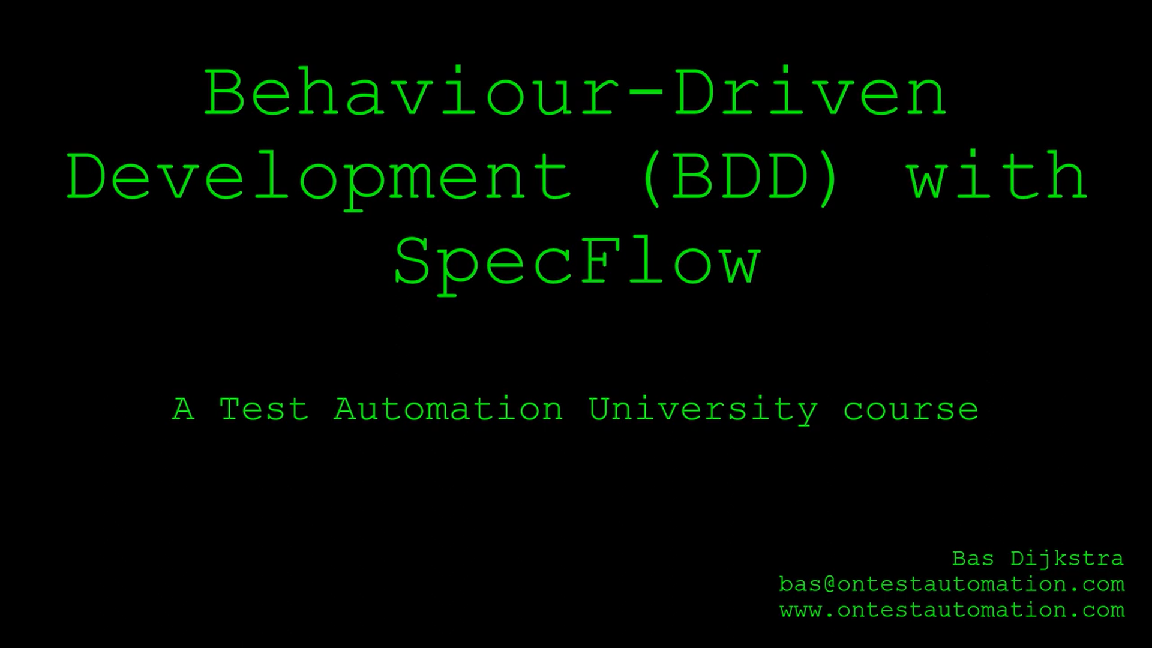 tau-bdd-specflow